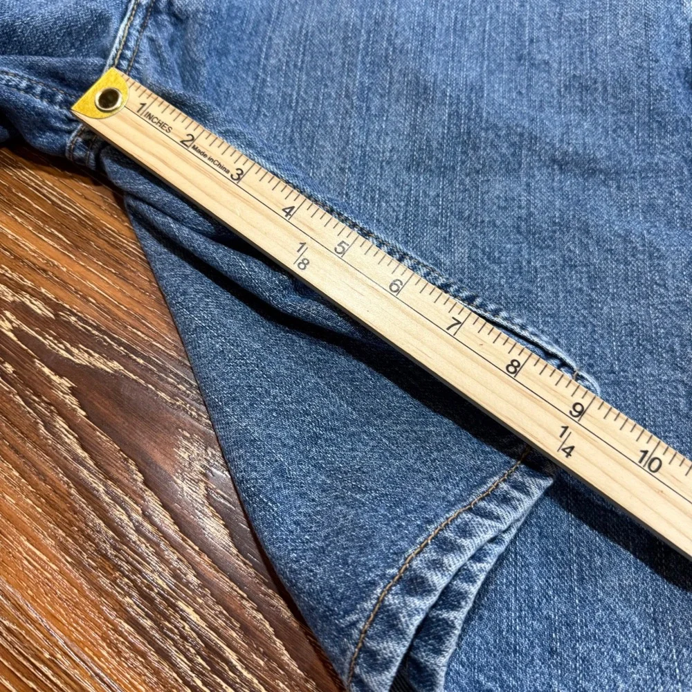 Levis 550 Relaxed Fit Mens Denim Shorts W34 Medium Wash Blue Jean Shorts Jort 34